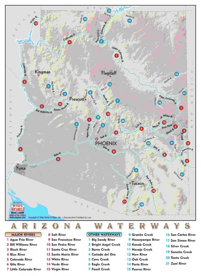 Arizona Rivers And Streams | AZBW🥀 Assista ao embate dos Tigres UANL ...